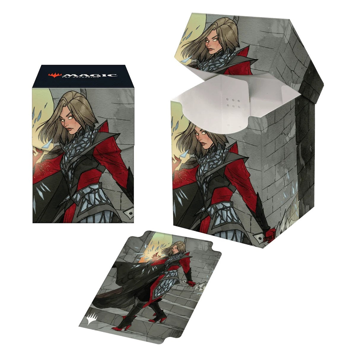 Image for Wilds of Eldraine Rowan, Scion of War (Borderless) 100+ Deck Box for Magic: The Gathering - Deck Boxes