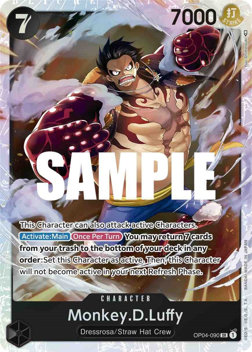 Image for Monkey.D.Luffy (090) (OP04-090) (Kingdoms of Intrigue) (OP04) - One Piece Card Game