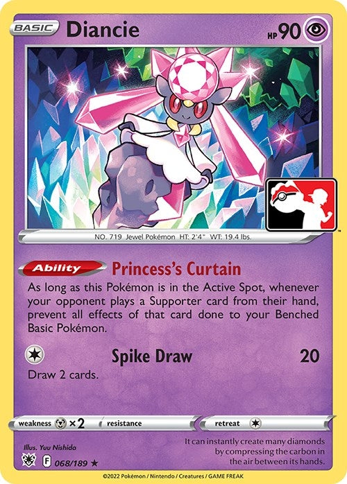 Image for Diancie (068/189) (Prize Pack Series Cards) - Pokemon