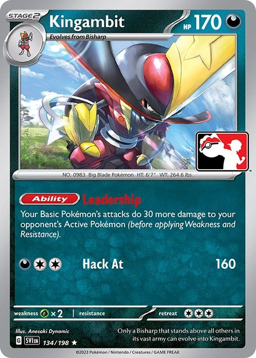 Image for Kingambit (134/198) (Prize Pack Series Cards) - Pokemon