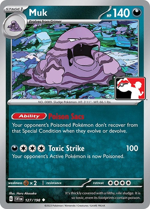 Image for Muk (127/198) (Prize Pack Series Cards) - Pokemon