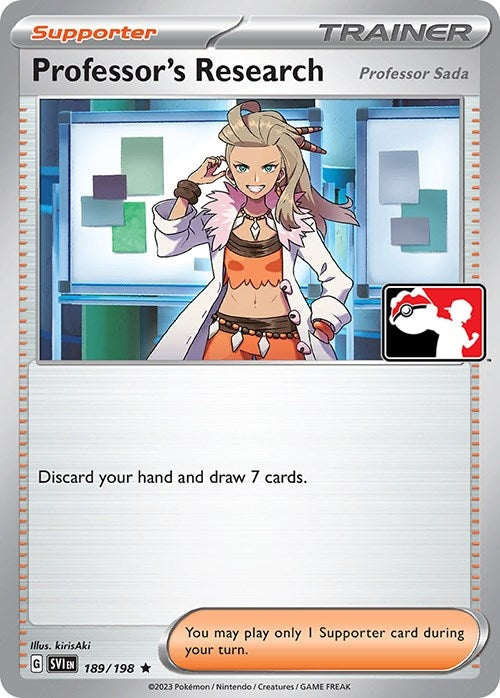 Image for Professor's Research [Professor Sada] (189/198) (Prize Pack Series Cards) - Pokemon