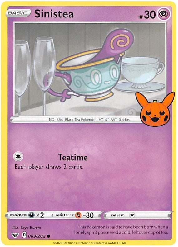 Image for Sinistea (089/202) (Trick or Trade BOOster Bundle 2023) (TTBB23) - Pokemon