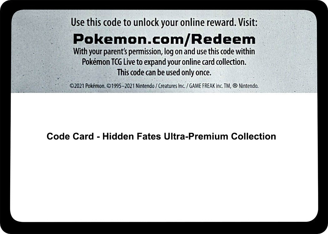 Image for Code Card - Hidden Fates Ultra-Premium Collection (Hidden Fates) (HIF) - Pokemon