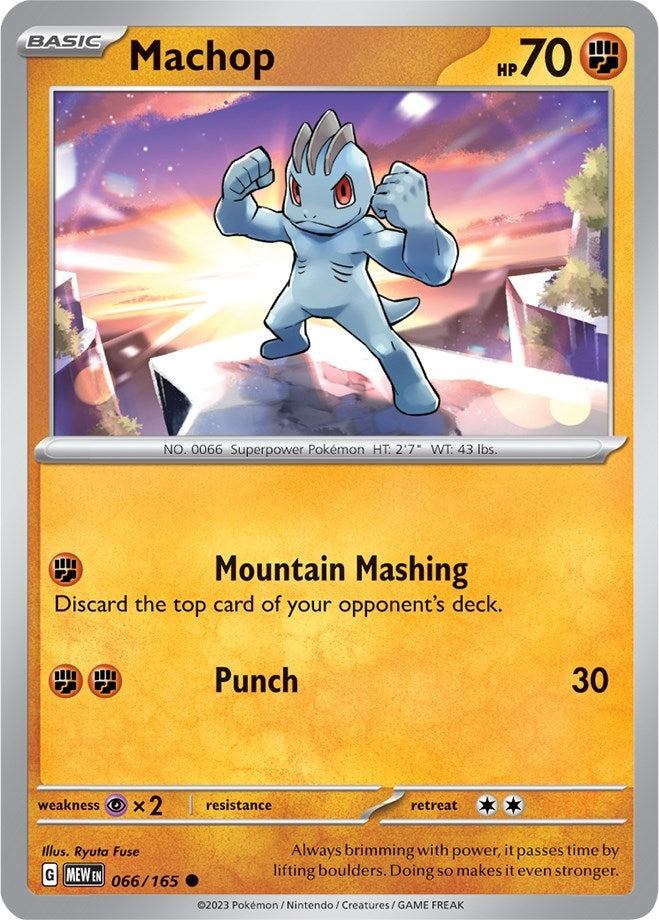 Image for Machop (066/165) (SV: Scarlet & Violet 151) (MEW) - Pokemon