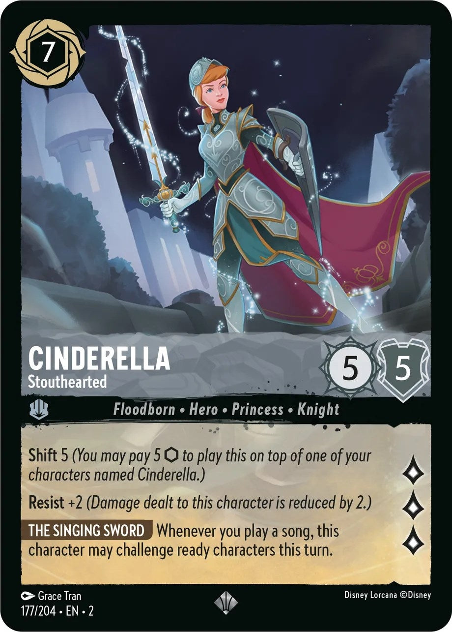 Image for Cinderella - Stouthearted (177/204) (Rise of the Floodborn) (2) - Disney Lorcana