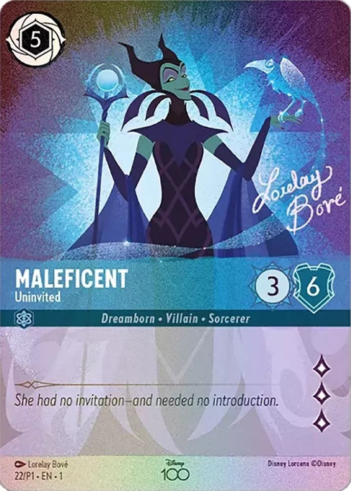 Image for Maleficent - Uninvited (Alternate Art) (22) (Disney100 Promos) (D100) - Disney Lorcana