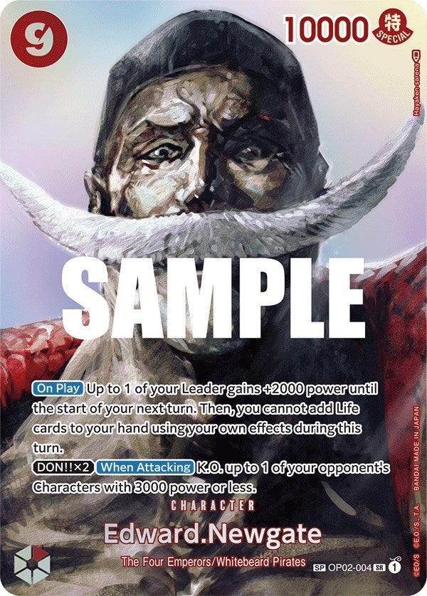 Image for Edward.Newgate (SP) (OP02-004) (Kingdoms of Intrigue) (OP04) - One Piece Card Game