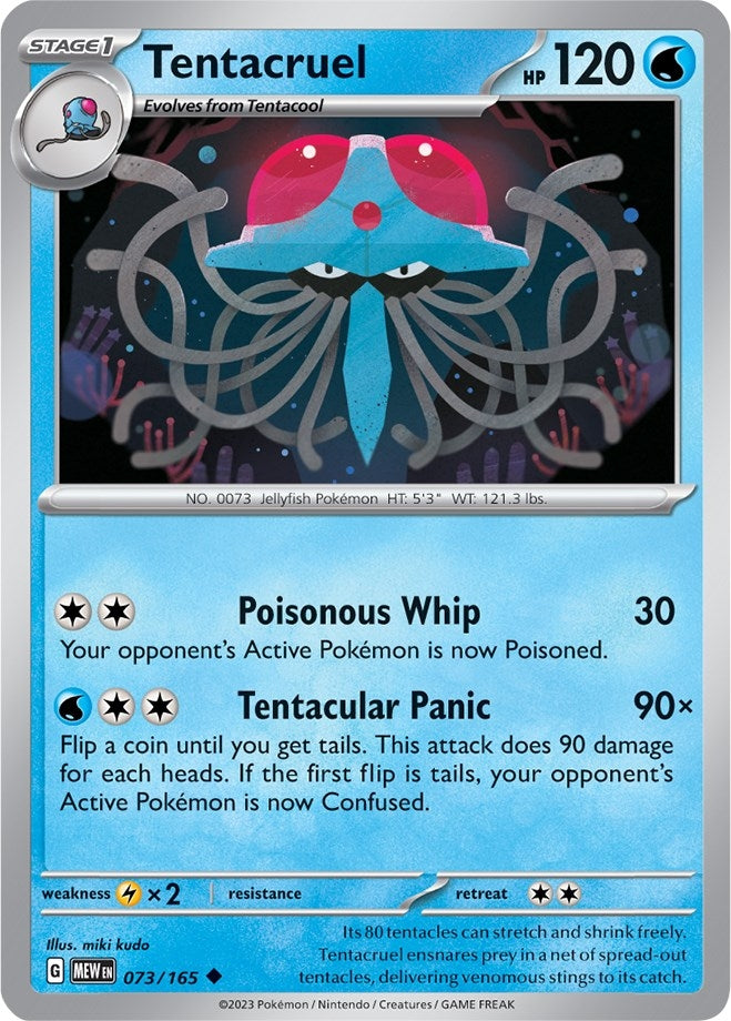 Image for Tentacruel (073/165) (SV: Scarlet & Violet 151) (MEW) - Pokemon