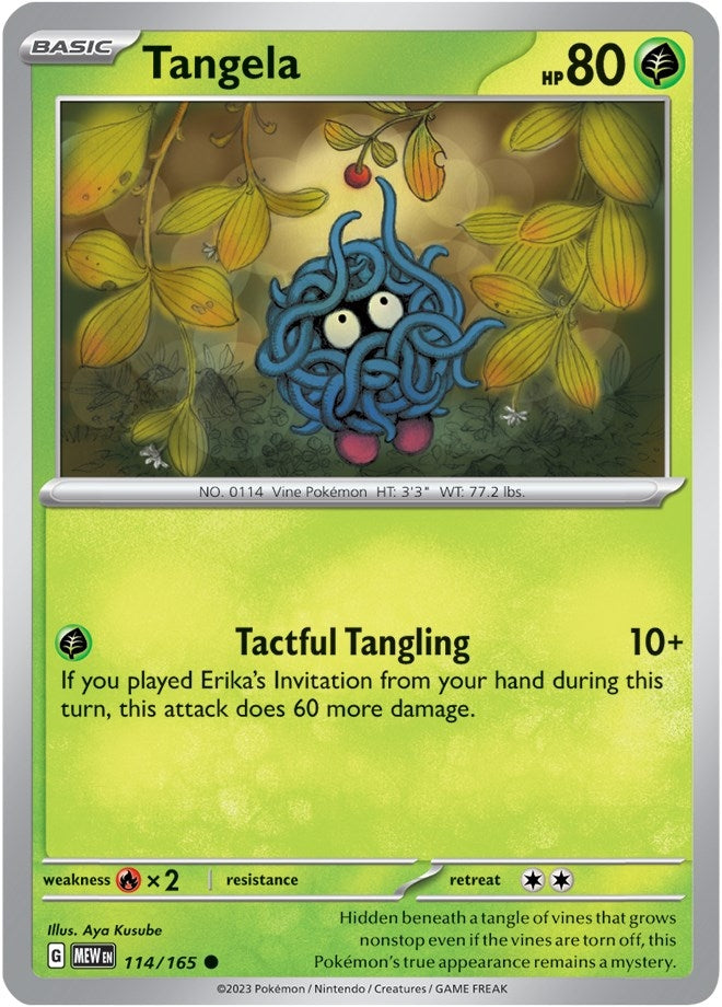Image for Tangela (114/165) (SV: Scarlet & Violet 151) (MEW) - Pokemon