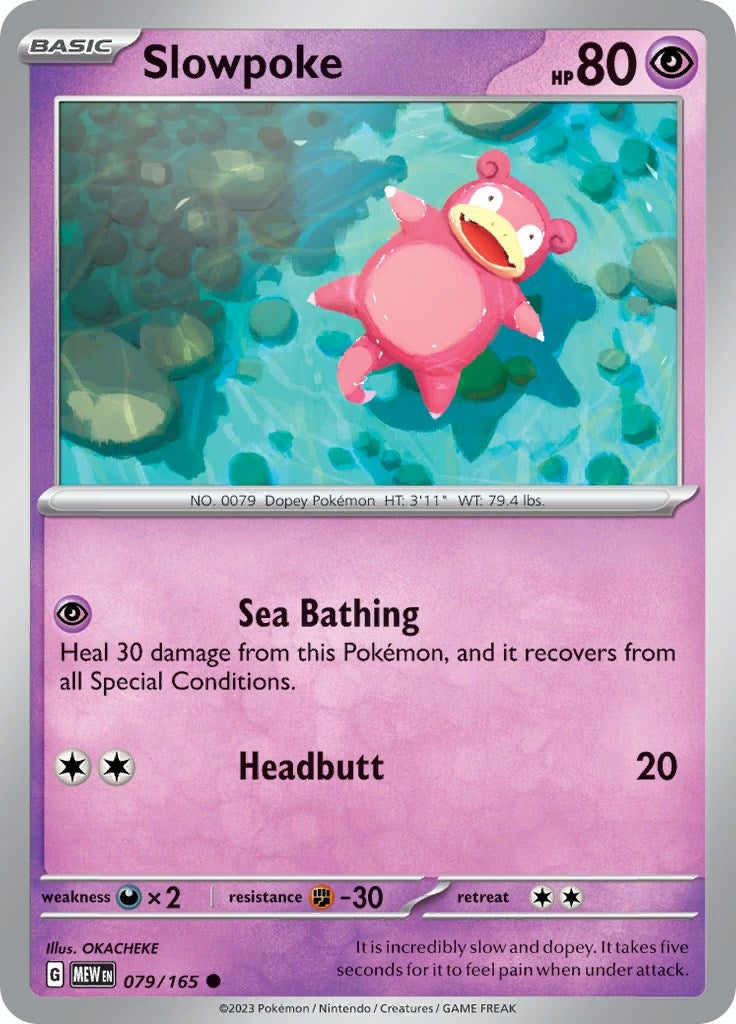 Image for Slowpoke (079/165) (SV: Scarlet & Violet 151) (MEW) - Pokemon