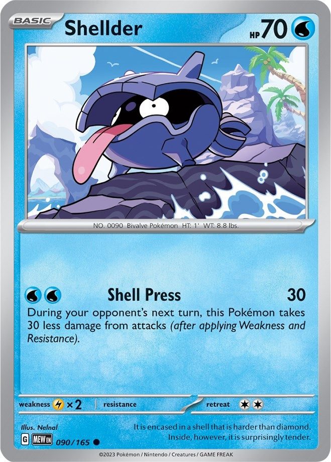 Image for Shellder (090/165) (SV: Scarlet & Violet 151) (MEW) - Pokemon