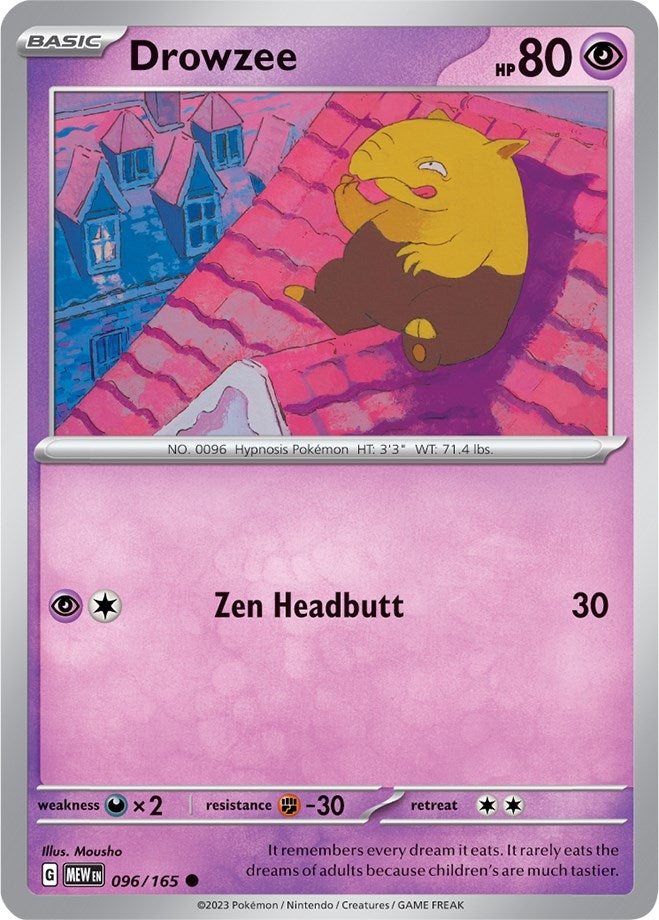 Image for Drowzee (096/165) (SV: Scarlet & Violet 151) (MEW) - Pokemon