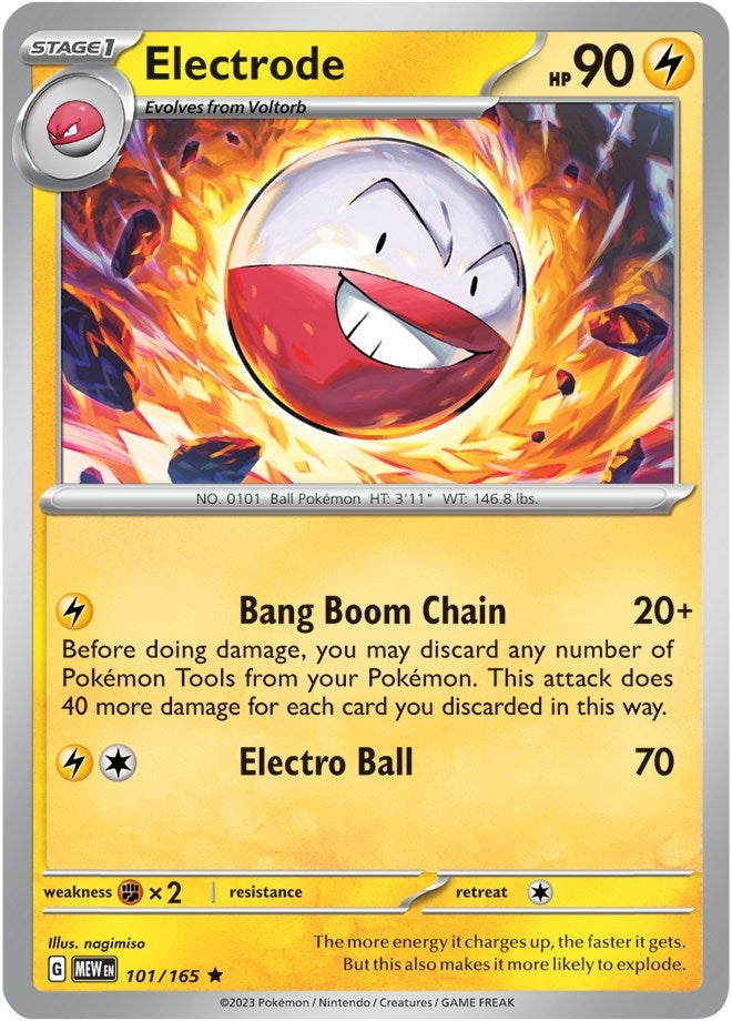 Image for Electrode (101/165) (SV: Scarlet & Violet 151) (MEW) - Pokemon