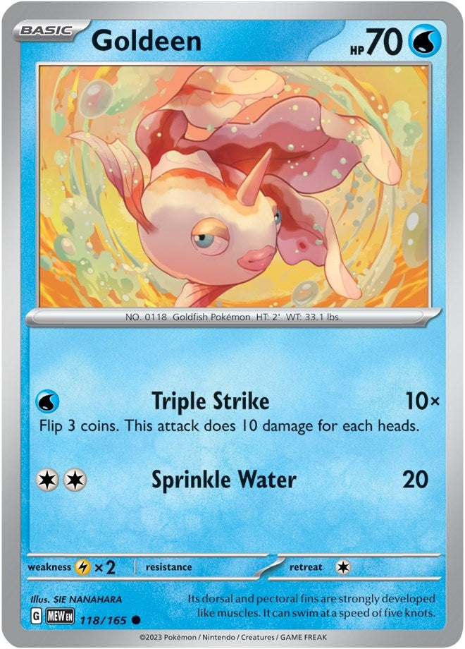 Image for Goldeen (118/165) (SV: Scarlet & Violet 151) (MEW) - Pokemon