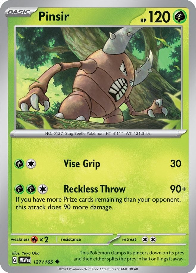 Image for Pinsir (127/165) (SV: Scarlet & Violet 151) (MEW) - Pokemon