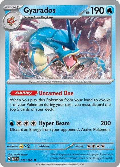 Image for Gyarados (130/165) (SV: Scarlet & Violet 151) (MEW) - Pokemon
