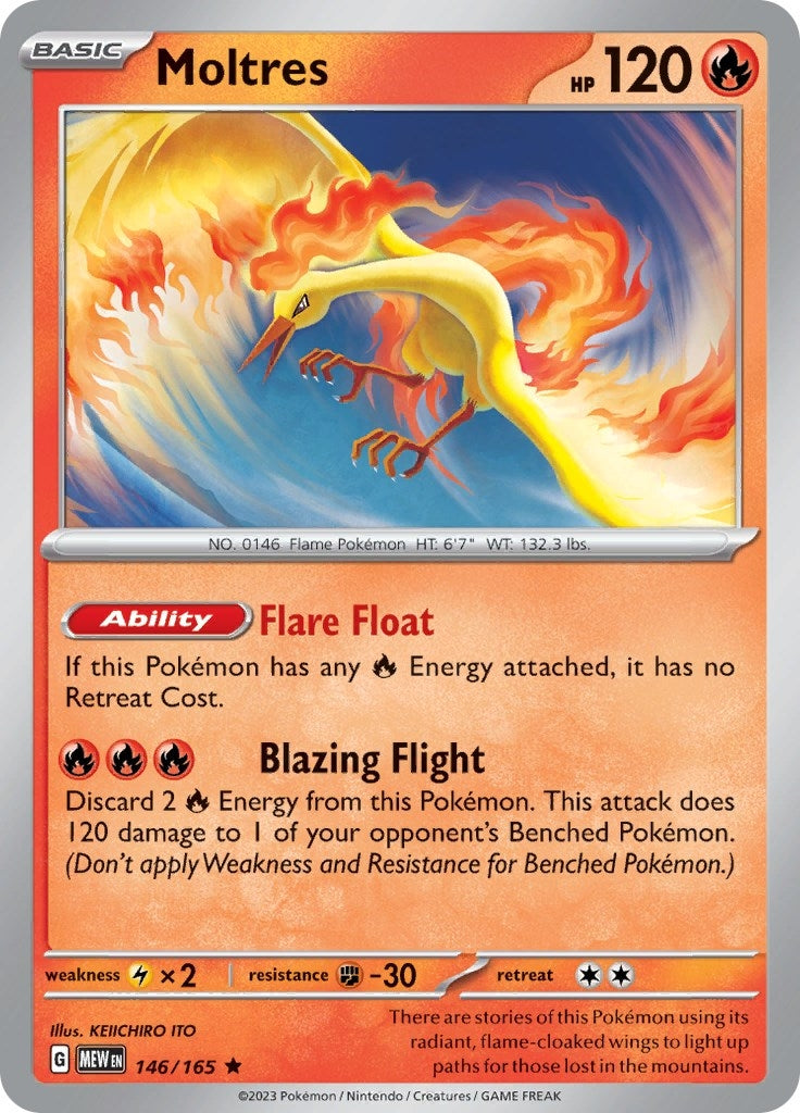 Image for Moltres (146/165) (SV: Scarlet & Violet 151) (MEW) - Pokemon