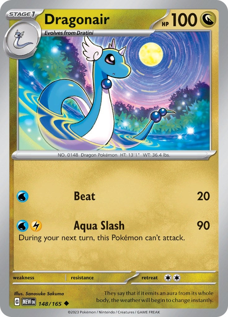 Image for Dragonair (148/165) (SV: Scarlet & Violet 151) (MEW) - Pokemon