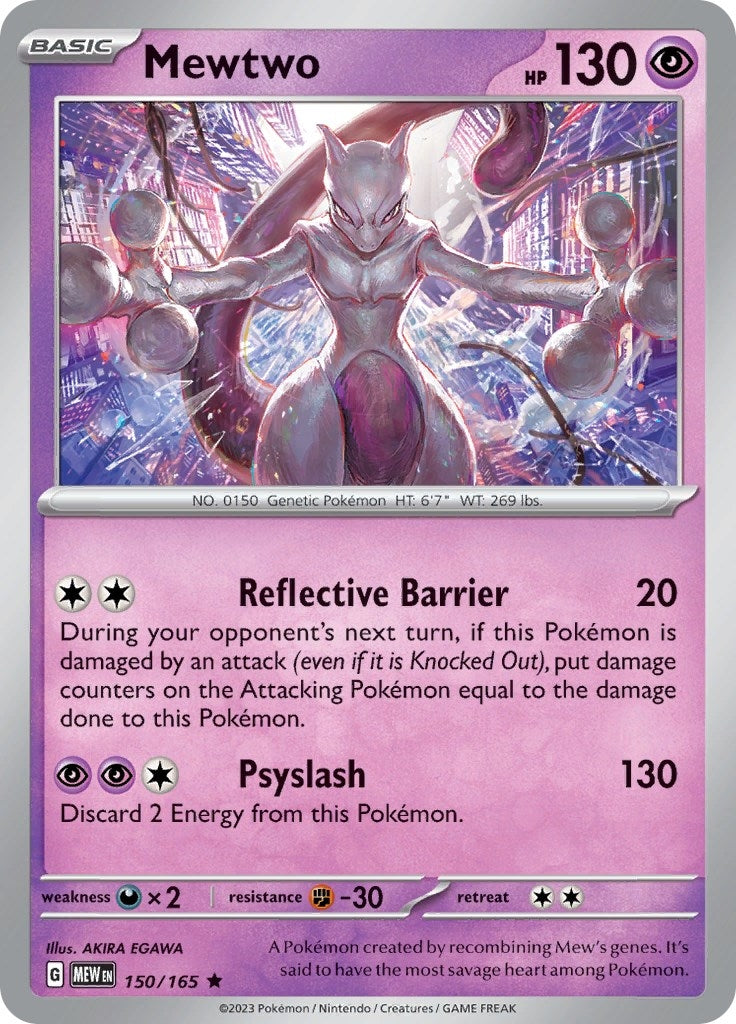 Image for Mewtwo (150/165) (SV: Scarlet & Violet 151) (MEW) - Pokemon