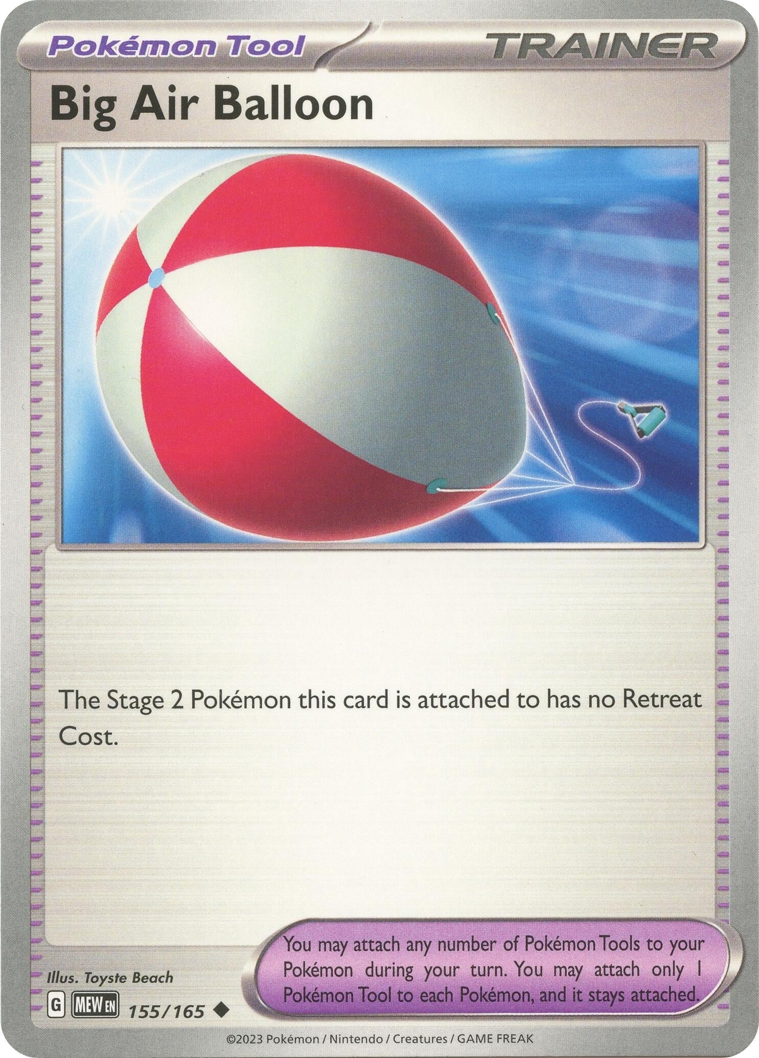 Image for Big Air Balloon (155/165) (SV: Scarlet & Violet 151) (MEW) - Pokemon