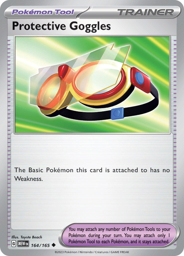 Image for Protective Goggles (164/165) (SV: Scarlet & Violet 151) (MEW) - Pokemon