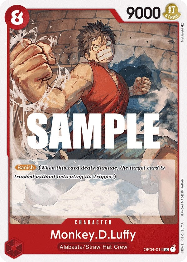 Image for Monkey.D.Luffy (014) (OP04-014) (Kingdoms of Intrigue) (OP04) - One Piece Card Game