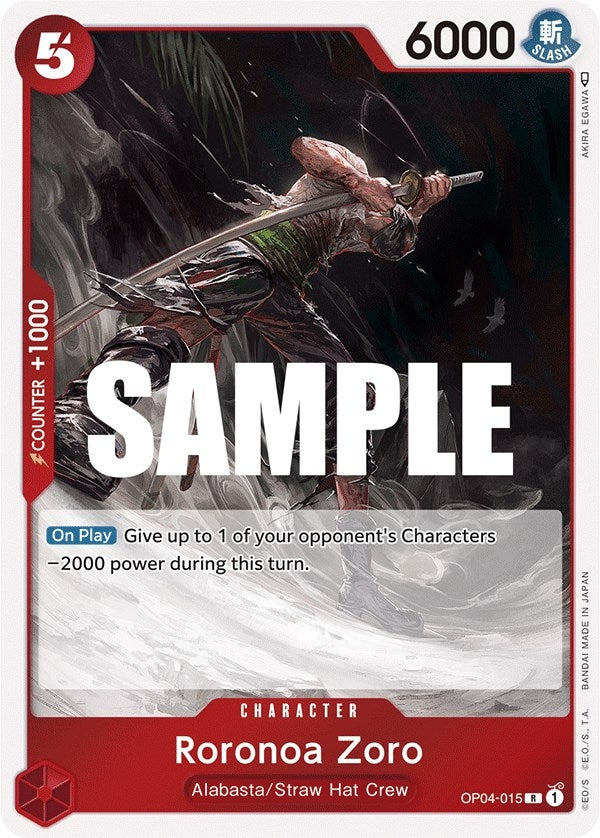 Image for Roronoa Zoro (OP04-015) (Kingdoms of Intrigue) (OP04) - One Piece Card Game