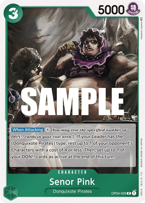 Image for Senor Pink (OP04-026) (Kingdoms of Intrigue) (OP04) - One Piece Card Game