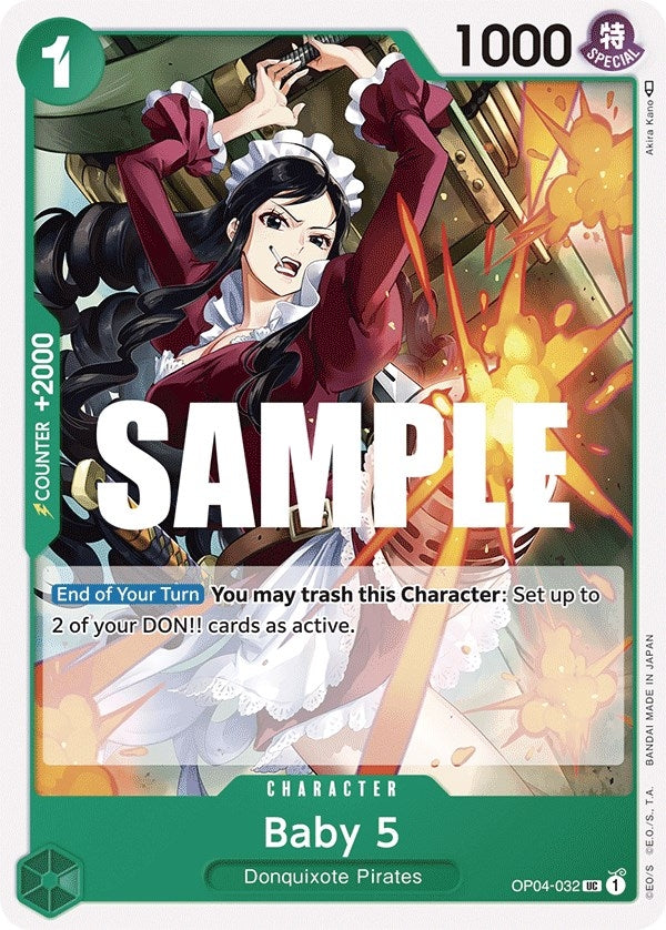Image for Baby 5 (OP04-032) (Kingdoms of Intrigue) (OP04) - One Piece Card Game