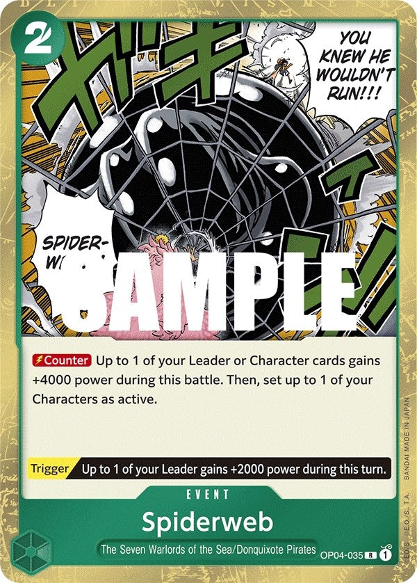 Image for Spiderweb (OP04-035) (Kingdoms of Intrigue) (OP04) - One Piece Card Game