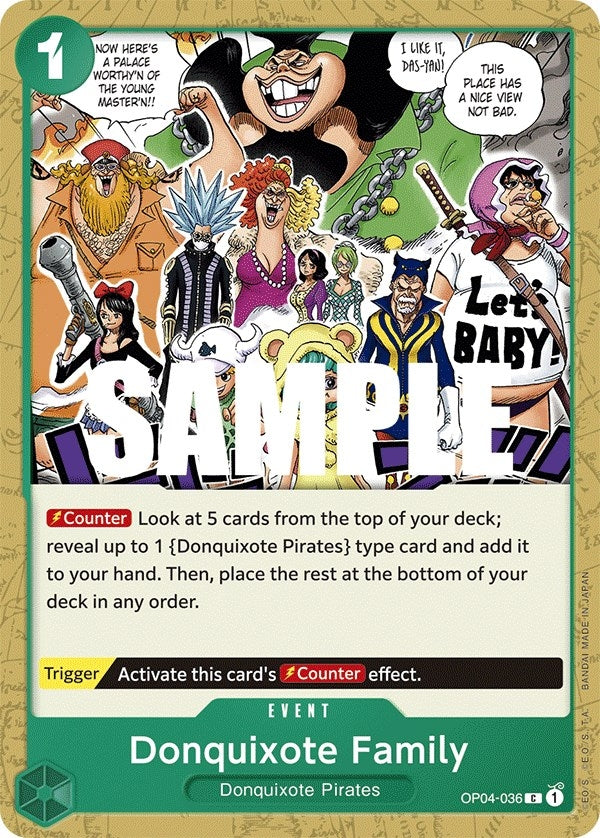 Image for Donquixote Family (OP04-036) (Kingdoms of Intrigue) (OP04) - One Piece Card Game