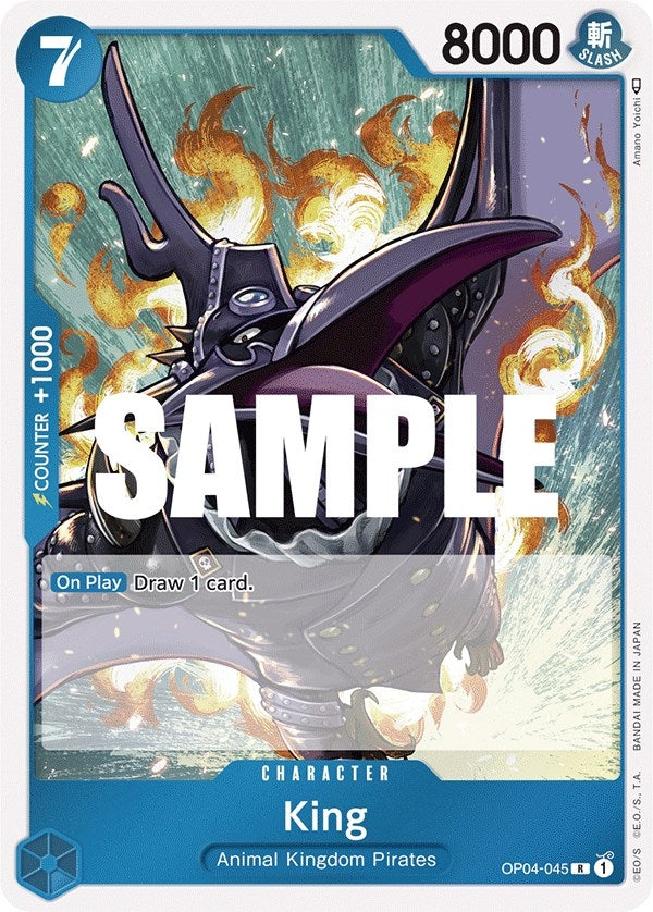 Image for King (OP04-045) (Kingdoms of Intrigue) (OP04) - One Piece Card Game