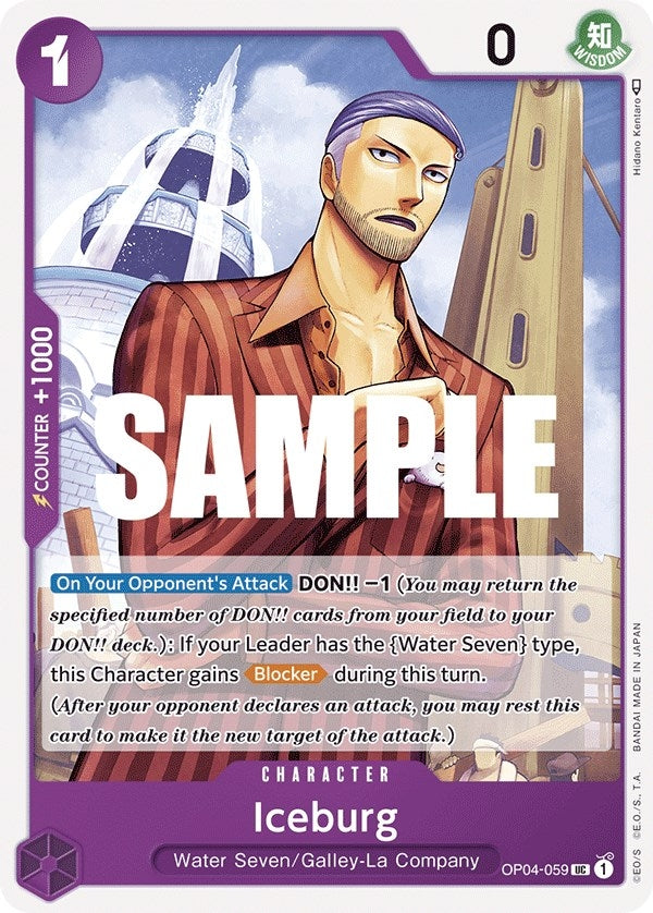 Image for Iceburg (OP04-059) (Kingdoms of Intrigue) (OP04) - One Piece Card Game