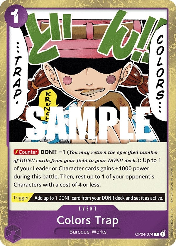 Image for Colors Trap (OP04-074) (Kingdoms of Intrigue) (OP04) - One Piece Card Game