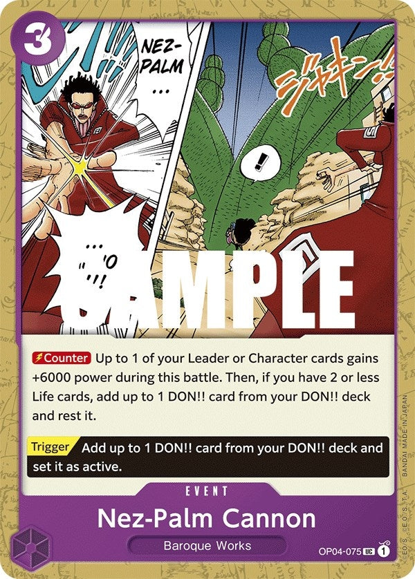 Image for Nez-Palm Cannon (OP04-075) (Kingdoms of Intrigue) (OP04) - One Piece Card Game