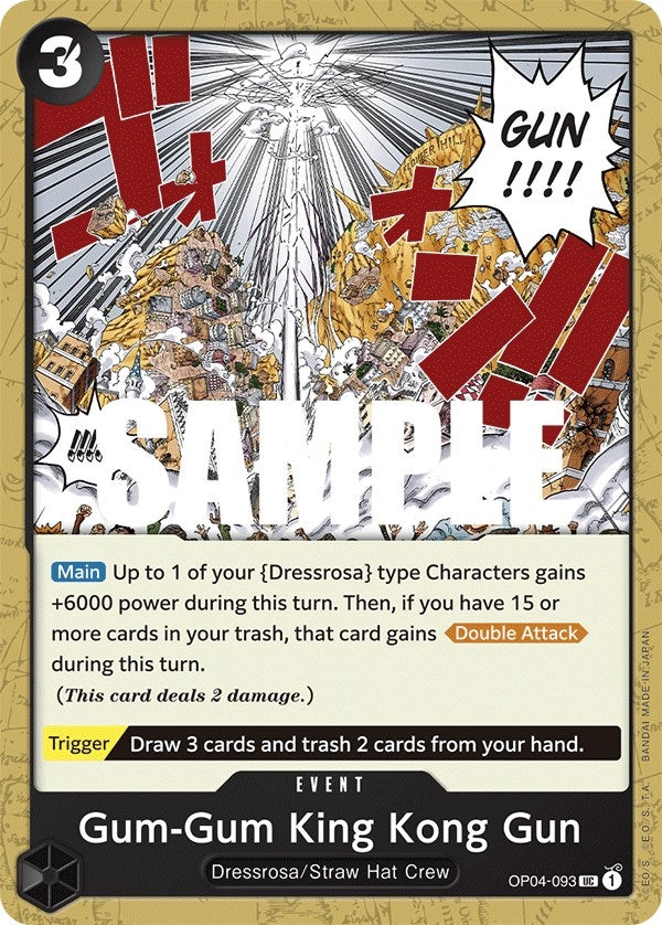 Image for Gum-Gum King Kong Gun (OP04-093) (Kingdoms of Intrigue) (OP04) - One Piece Card Game