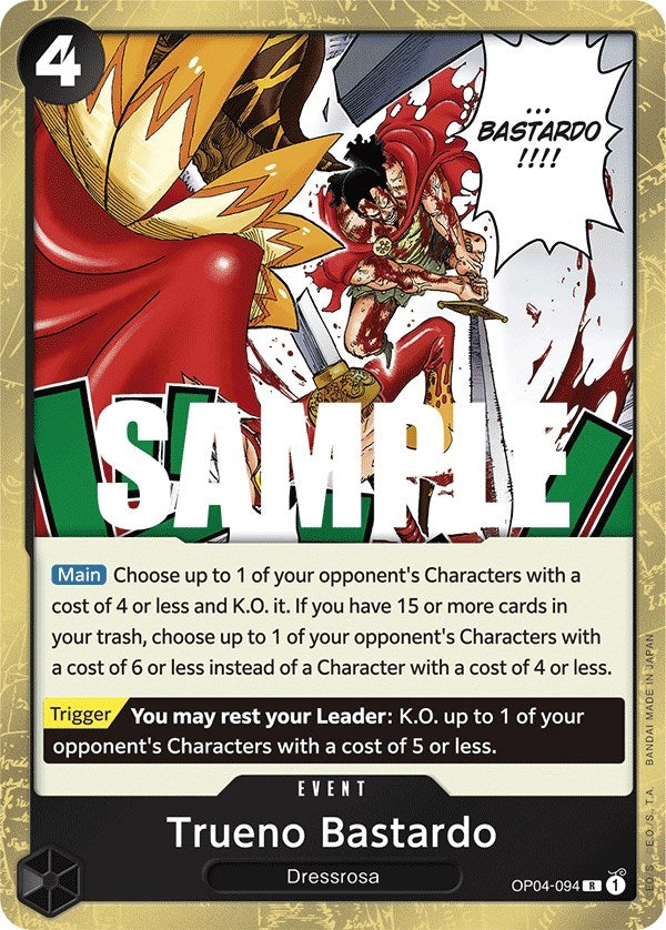 Image for Trueno Bastardo (OP04-094) (Kingdoms of Intrigue) (OP04) - One Piece Card Game