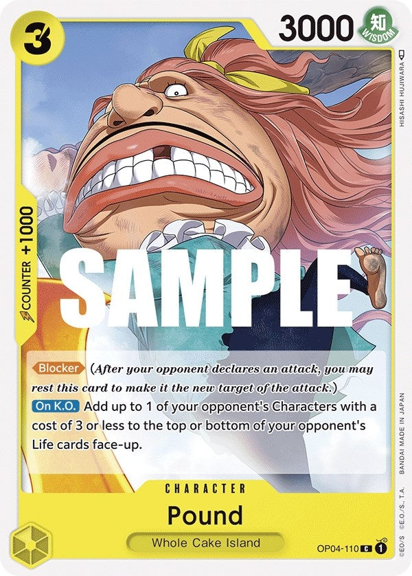 Image for Pound (OP04-110) (Kingdoms of Intrigue) (OP04) - One Piece Card Game