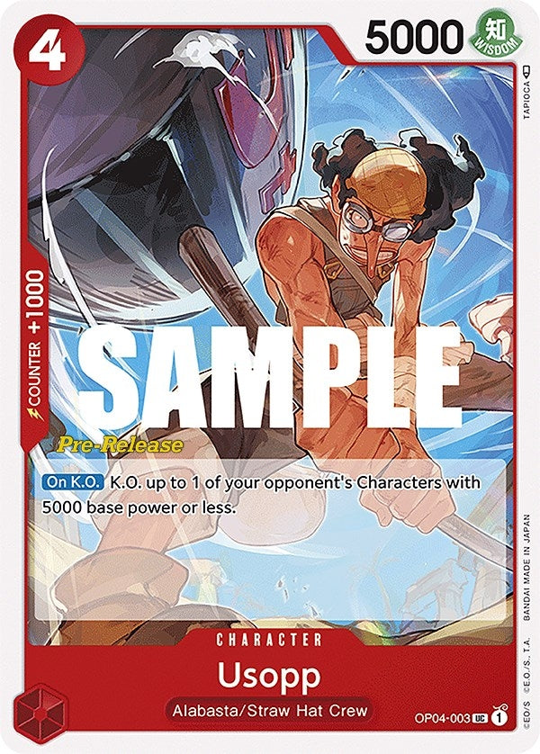 Image for Usopp (OP04-003) (Kingdoms of Intrigue Pre-Release Cards) (OP04 PRE) - One Piece Card Game