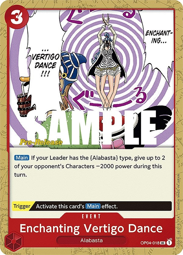 Image for Enchanting Vertigo Dance (OP04-018) (Kingdoms of Intrigue Pre-Release Cards) (OP04 PRE) - One Piece Card Game