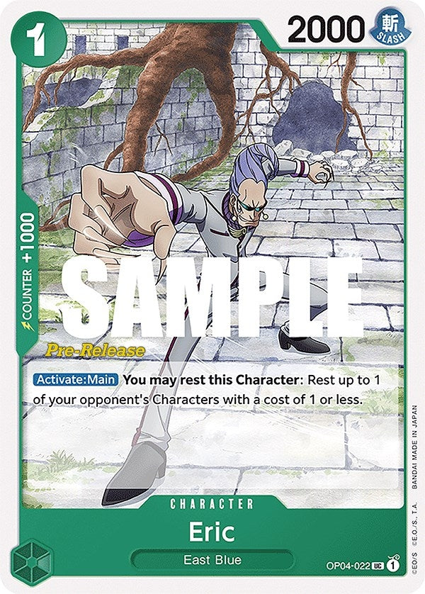Image for Eric (OP04-022) (Kingdoms of Intrigue Pre-Release Cards) (OP04 PRE) - One Piece Card Game