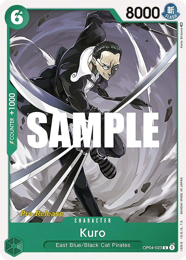 Image for Kuro (OP04-023) (Kingdoms of Intrigue Pre-Release Cards) (OP04 PRE) - One Piece Card Game
