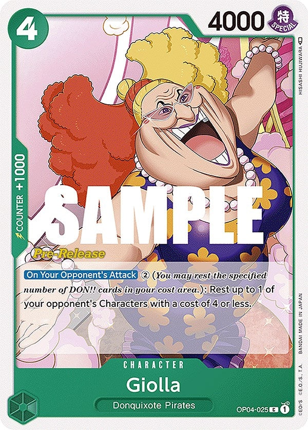 Image for Giolla (OP04-025) (Kingdoms of Intrigue Pre-Release Cards) (OP04 PRE) - One Piece Card Game