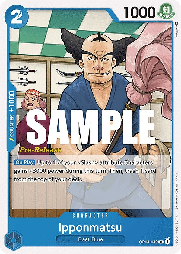 Image for Ipponmatsu (OP04-042) (Kingdoms of Intrigue Pre-Release Cards) (OP04 PRE) - One Piece Card Game