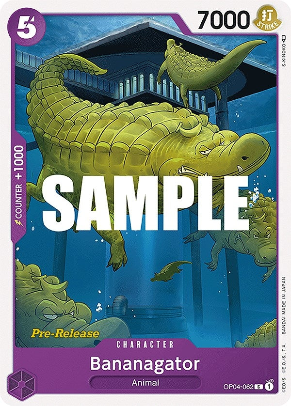 Image for Bananagator (OP04-062) (Kingdoms of Intrigue Pre-Release Cards) (OP04 PRE) - One Piece Card Game