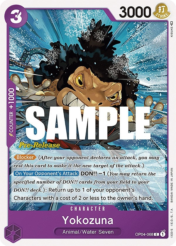 Image for Yokozuna (OP04-068) (Kingdoms of Intrigue Pre-Release Cards) (OP04 PRE) - One Piece Card Game