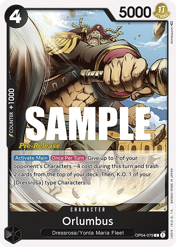 Image for Orlumbus (OP04-079) (Kingdoms of Intrigue Pre-Release Cards) (OP04 PRE) - One Piece Card Game