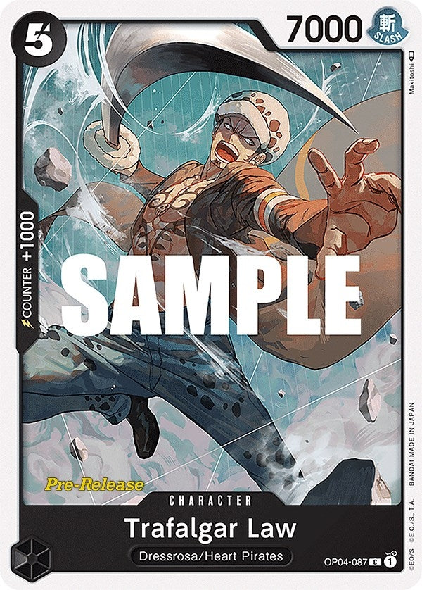 Image for Trafalgar Law (OP04-087) (Kingdoms of Intrigue Pre-Release Cards) (OP04 PRE) - One Piece Card Game