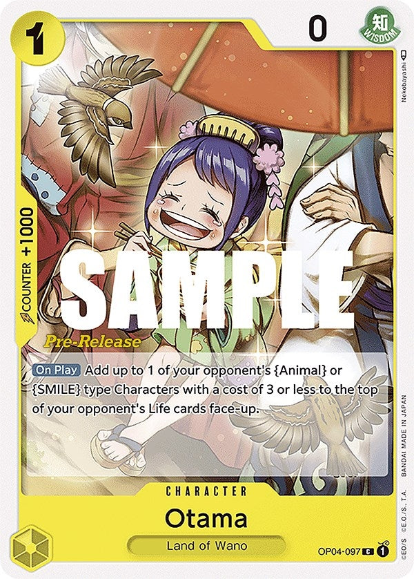 Image for Otama (OP04-097) (Kingdoms of Intrigue Pre-Release Cards) (OP04 PRE) - One Piece Card Game